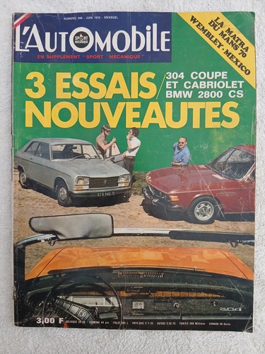 Automobile 289 6 1970 - l'automobile, 6/1970