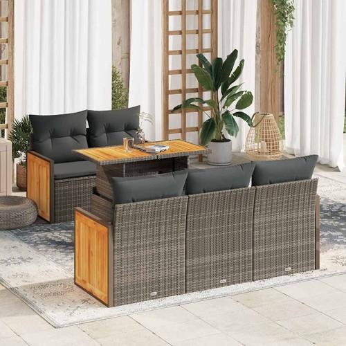 Salon jardin avec coussins - salon,