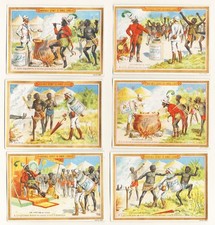 Liebig Cartes De Collection Une Aventure Au Congo Sanguinetti S 435 Litho 1895