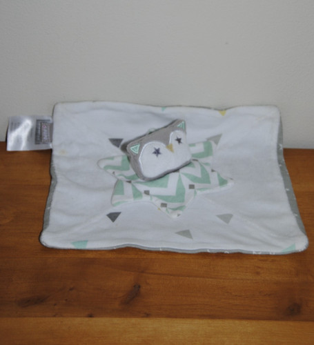 Doudou plat hibou - hibou, chouette