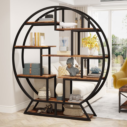 Tall round bookcase modern - tall,