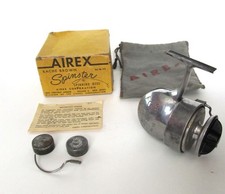 Vintage Airex Bache Brown 315 Spinster Half Bale Spinning Reel in Box + Extras