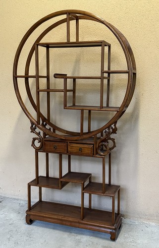 Meuble étagère ronde style - meuble,
