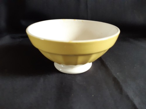 Ancien bol faïence jaune