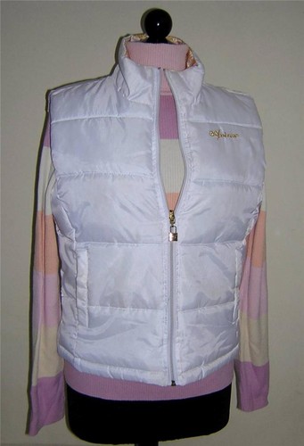 Avirex quilted vest white gold - vest,