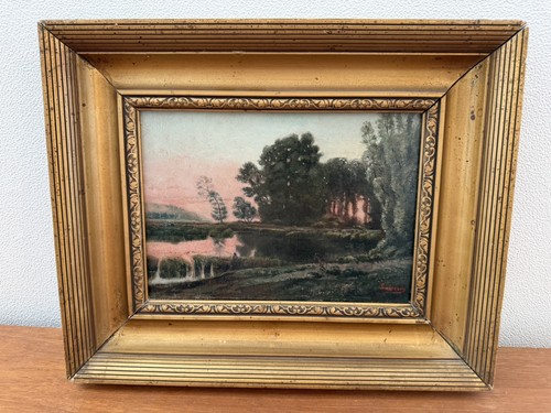 Tableau ancien huile - tableau, paysage