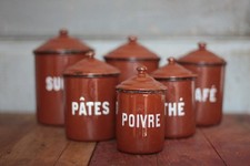 Série de 6 pots de rangement