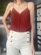 Top Sezane Francisco bordeaux