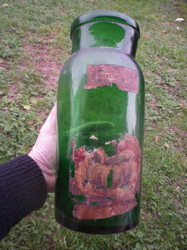 Ancien grand bocal verre