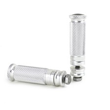 Repose pieds Foot Pegs moto universels en argent CNC pr honda kawasaki Yamaha