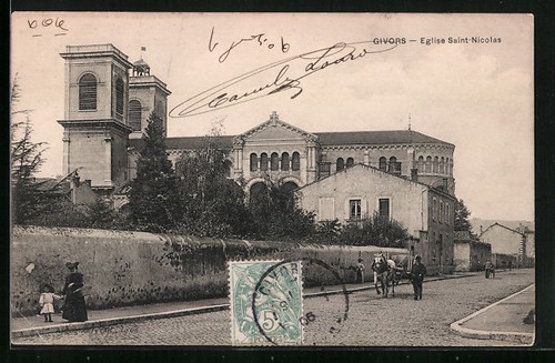Cpa givors eglise - cpa,