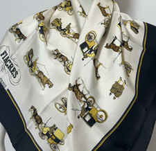 Hermes Scarf 1965 Foulard Carré 90 FIACRES Philippe Ledoux Scarf