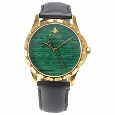GUCCI Le Marche des Merveilles 126.4 Quartz Green Dial Watch Wristwatch Free Shi