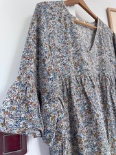 Superbe robe baby doll en  liberty  LUZABELLE  taille L