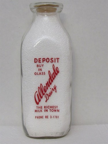 Sspq milk bottle allendale - bottle,