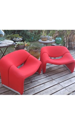 Fauteuils groovy pierre paulin - fauteuils,