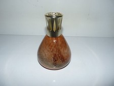 ancienne lampe berger en verre soufflé bullé noir et rose / belle état 