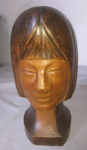 Ancien grand buste tete femme - buste,