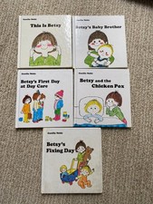 Betsy books by Gunilla Wolde HC  Baby Brother, Chicken Pox, Fixing Day, Day Care