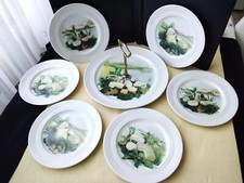 Joli service à fromage en porcelaine L'Hirondelle