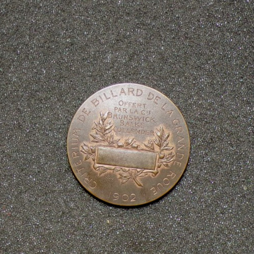 Medaille criterium billard - , de