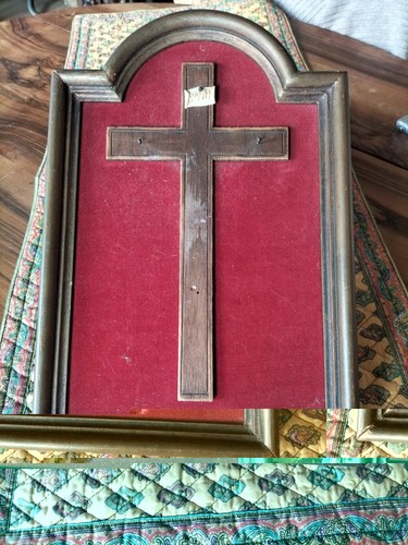 Ancien cadre crucifix sur - cadre, fond