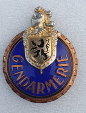 Plaque de baudrier Gendarmerie Nord Pas de Calais, Arthus Bertrand, émail