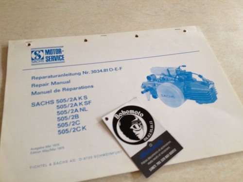 Sachs 505 2 manuel - 505, /
