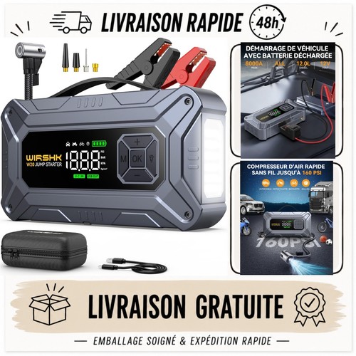 Booster batterie voiture - , 8000a