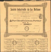 Société Industrielle du GAZ METHANE (ex-et HELLA) (V)