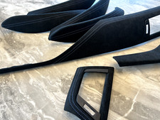 BMW F30 F31 F32 F34 F36 ALCANTARA Interior Trims Set Kit BLUE STITCHING RHD