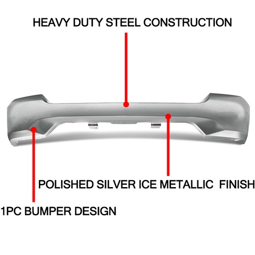 Silver ice metallic front - silver,