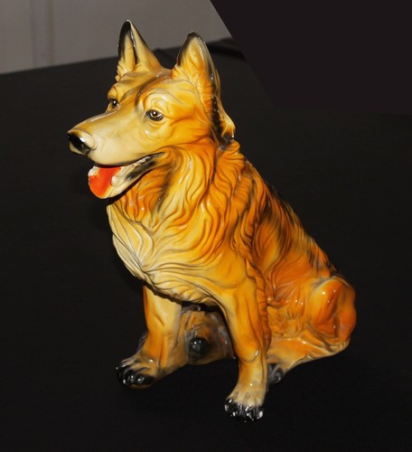 Ancienne statuette chien - statuette,