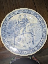Vintage Boch Royal Sphinx Delft  - Blue and White Decorative Plat - 1960's