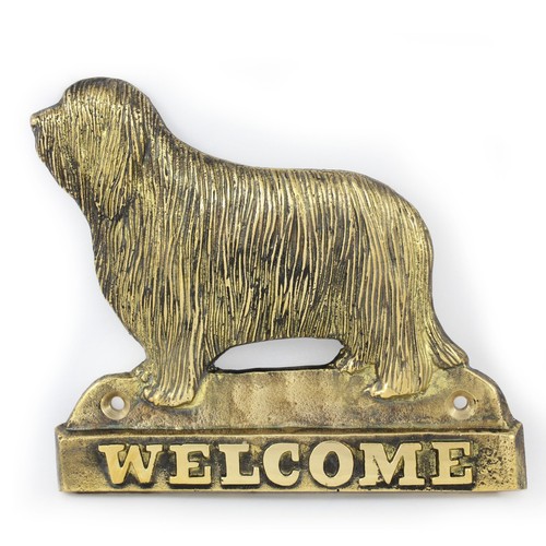 Bearded collie plaque - bearded,