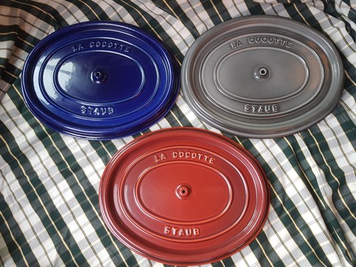 Lot couvercle cocotte staub - couvercle,