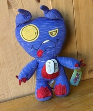 EMOTES! 2008 ODD(THE WACKY) 12 INCH PLUSH TOY.  EVERGROW LTD. MADE IN HONG KONG