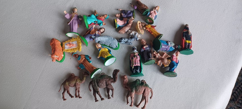 Lot sujets santons crèche - santons,