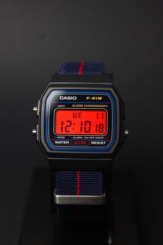 Casio f91w 1yeg watch with - casio,
