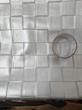 simili cuir argent damier