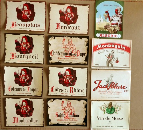 Etiquettes anciennes vins - de,