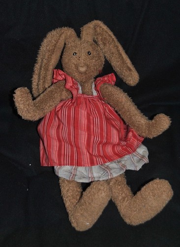 Doudou peluche lapin brun - peluche,