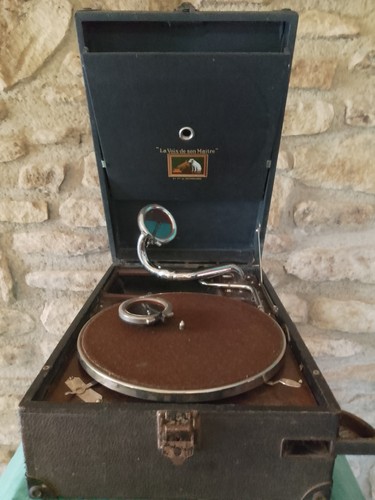 Gramophone portable hmv la - portable,