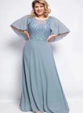 Robe Gris Bleuté De