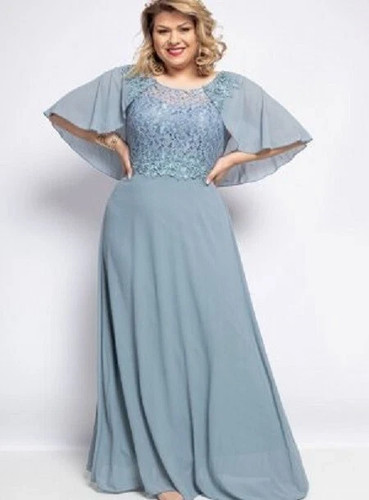 Robe gris bleuté - gris,