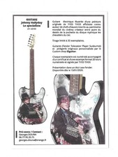 FLYER - JOHNNY HALLYDAY: IN CONCERT LIVE FRANCE GUITAR EXPO ART / MINI POSTER