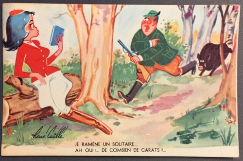 Carte postale humoristique - carte,
