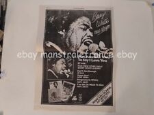 Barry White ad clipping UK 1970s Wings McCartney Who Moon Elton Ann Margret