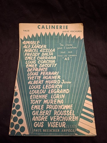 Partition calinerie andré - partition,