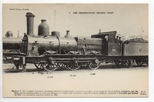 Railway LOCOMOTIVE Train BELGIUM Belgium locomotive Belgian state No. 9